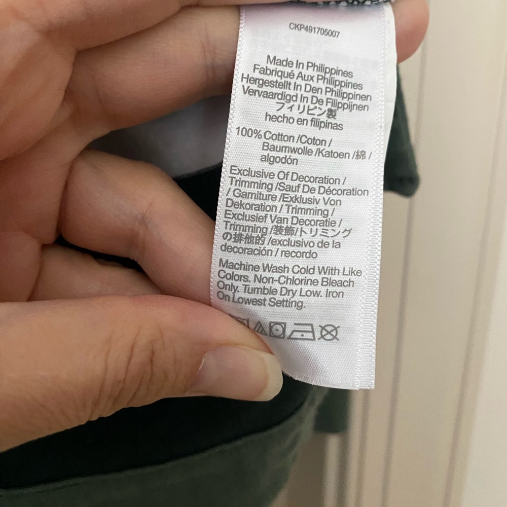 Madewell XS Green and White Striped Polo Rugby Shirt - Picture 4 of 4
